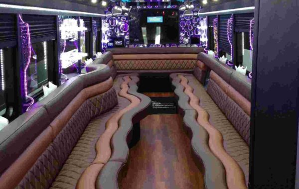 Limo Party Bus White for 40