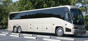 What types of charter buses are available for rental on Long Island