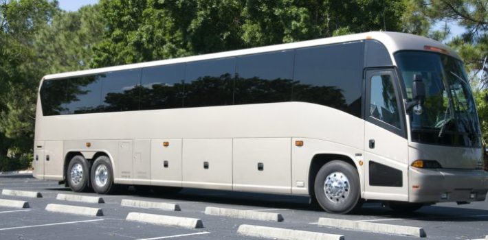 What types of charter buses are available for rental on Long Island