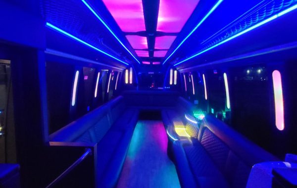 Limo Party Bus White for Passengers 25
