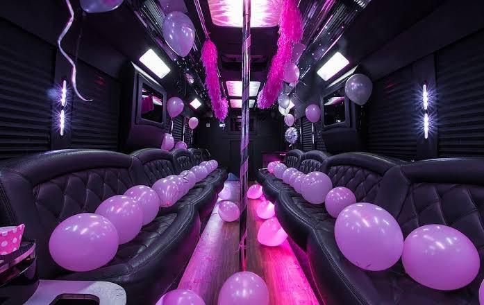 Limo Party Bus for 25 with Pole