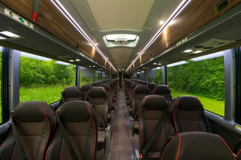 54 Passenger Charter Bus Seating Chart