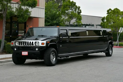 Black Hummer H2 Limousine