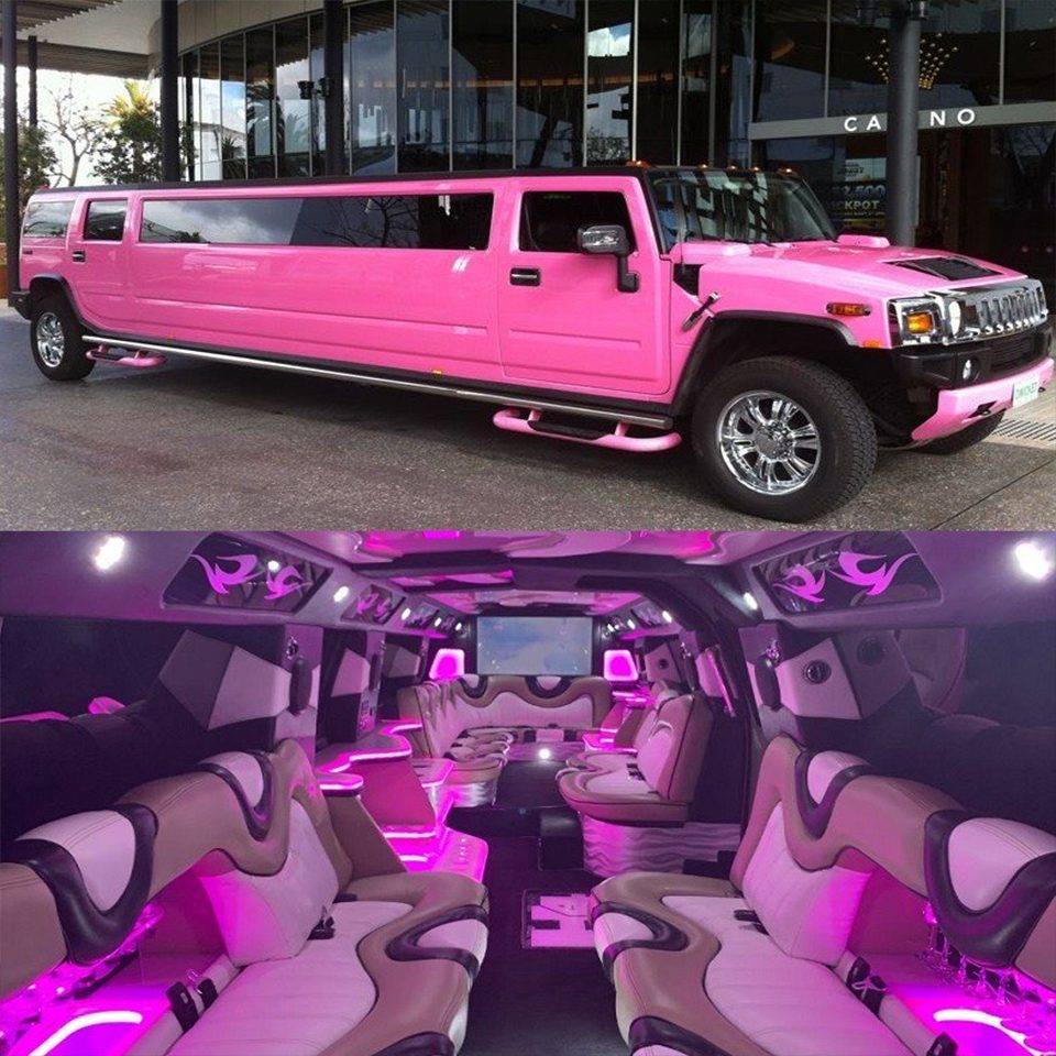 Pink Hummer Limo Rental