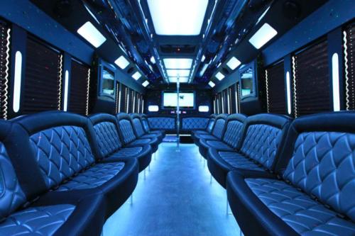 Tiffany Limo Party Bus White for 50